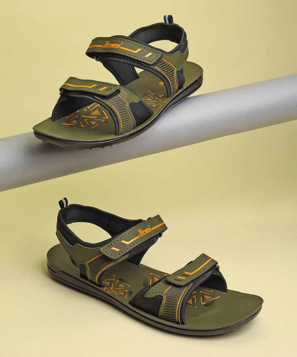 Paragon PUK2217G Men Stylish Velcro Sandals Comfortable