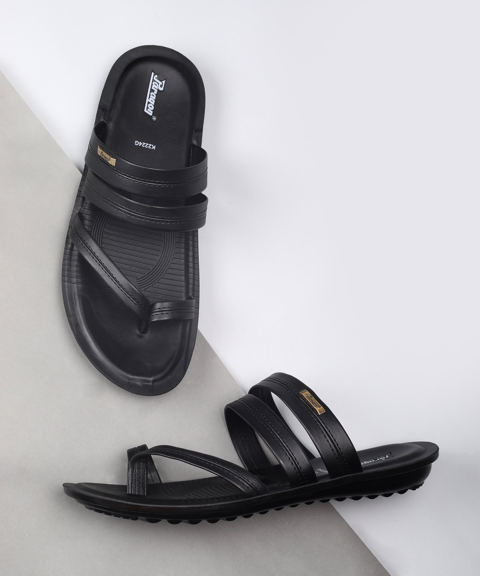 Paragon PUK2224G Men Stylish Sandals | Comfortable Sandals for Daily Outdoor Use | Casual Formal Sandals with Cushioned Soles