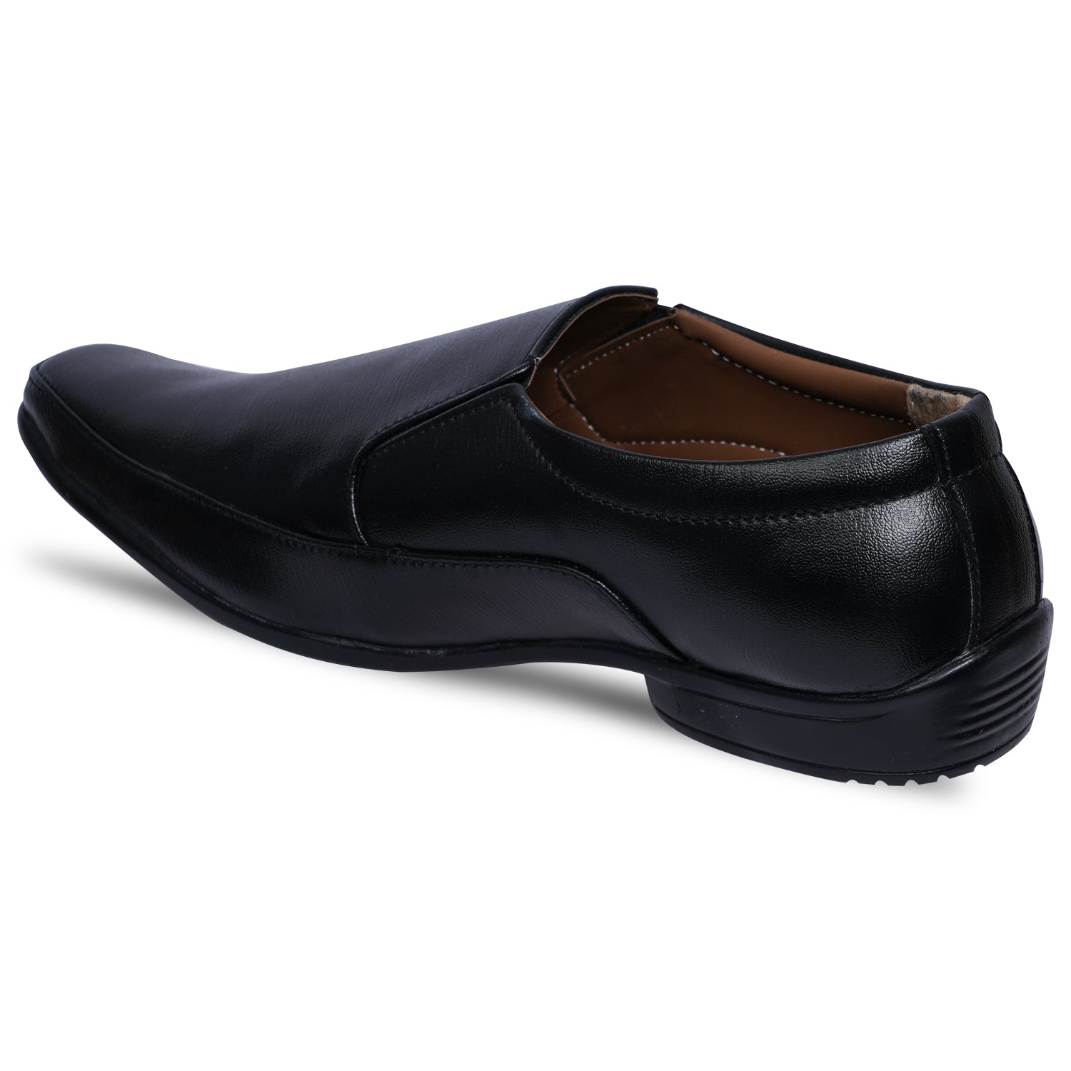 Mens smart black leather on sale shoes