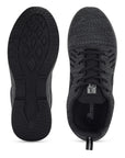 Paragon PUK3502GS Men Sports Shoes Walking Running Training Cricket Gym Shoes | Athletic | Comfortable Cushioned Sole | Daily Outdoor Use Black