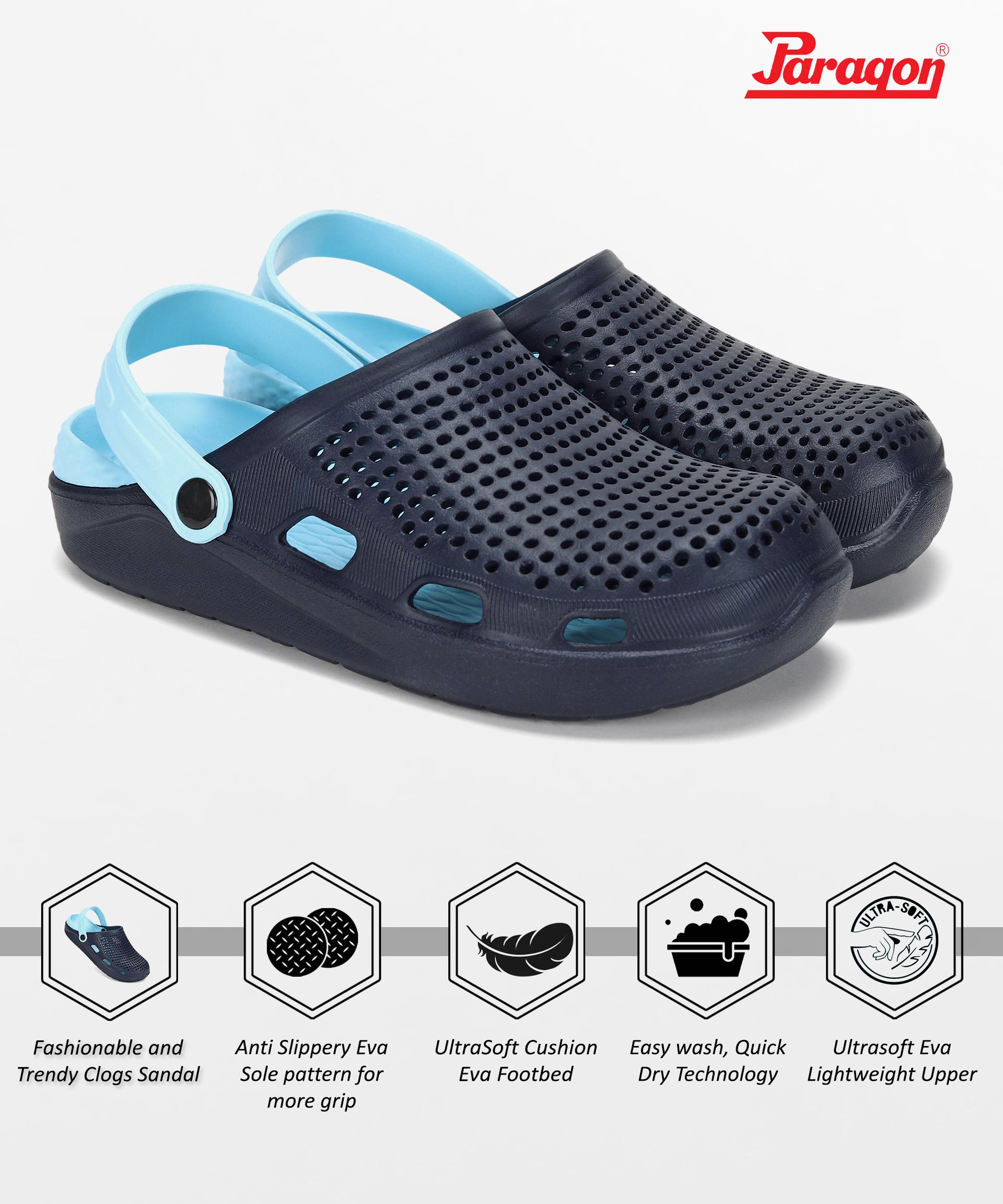 Paragon  EVK10916G Men Casual Clogs | Stylish, Durable, Casual & Comfortable | For Everyday Use