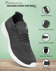 Paragon K1213G Men Walking, Running, Training, Cricket, Gym, Sports Shoes | Athletic Shoes with Comfortable Cushioned Sole for Daily Outdoor Use