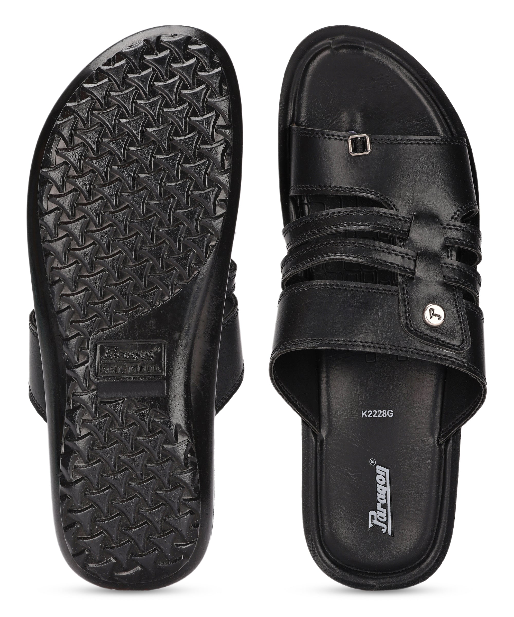 Paragon PUK2228G Men Stylish Sandals | Comfortable Sandals for Daily Outdoor Use | Casual Formal Sandals with Cushioned Soles