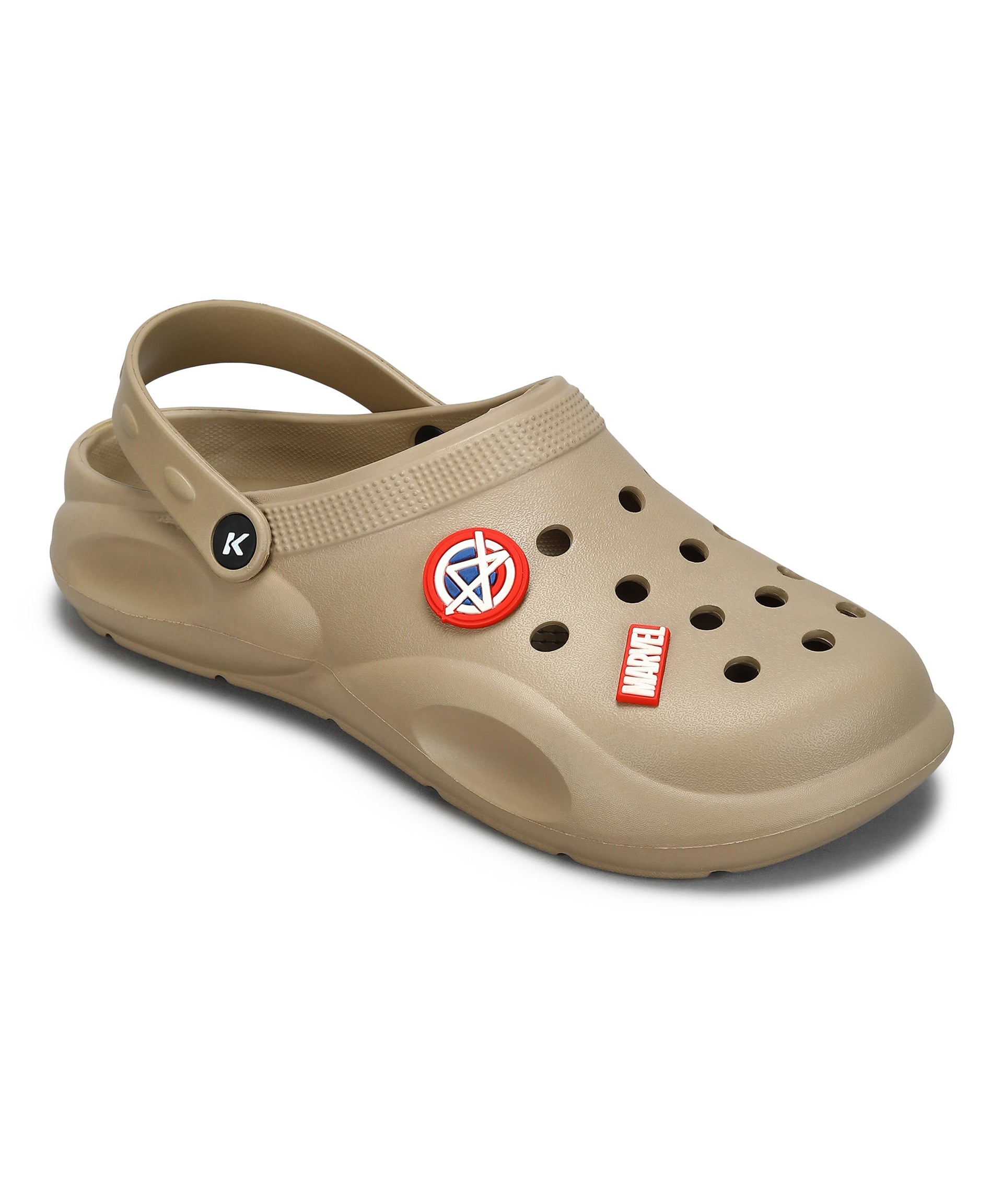 Marvel Captain America EVMK10923G Men's Casual Grey Clogs | Stylish Waterproof, Lightweight, Comfortable Clogs for Men with Durable Sole | Ideal for Outdoor Use