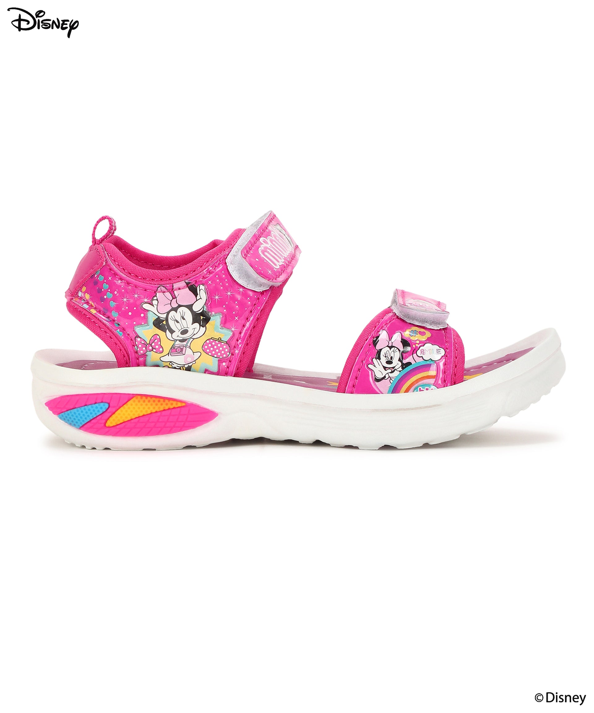 Disney Minnie Mouse DK8008C Kids Sandals Durable, Cushioned Insoles For Comfort Fit | Lightweight Everyday Casual Sandals for Kids Ideal for Outdoor Use
