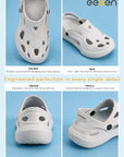 Paragon Eeken Men Casual Clogs Comfortable Ankle Strap for Daily Outdoor Wear