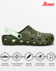 Men's Slip-on Pastel Green Sandals for Men | Comfortable Sole & Durable