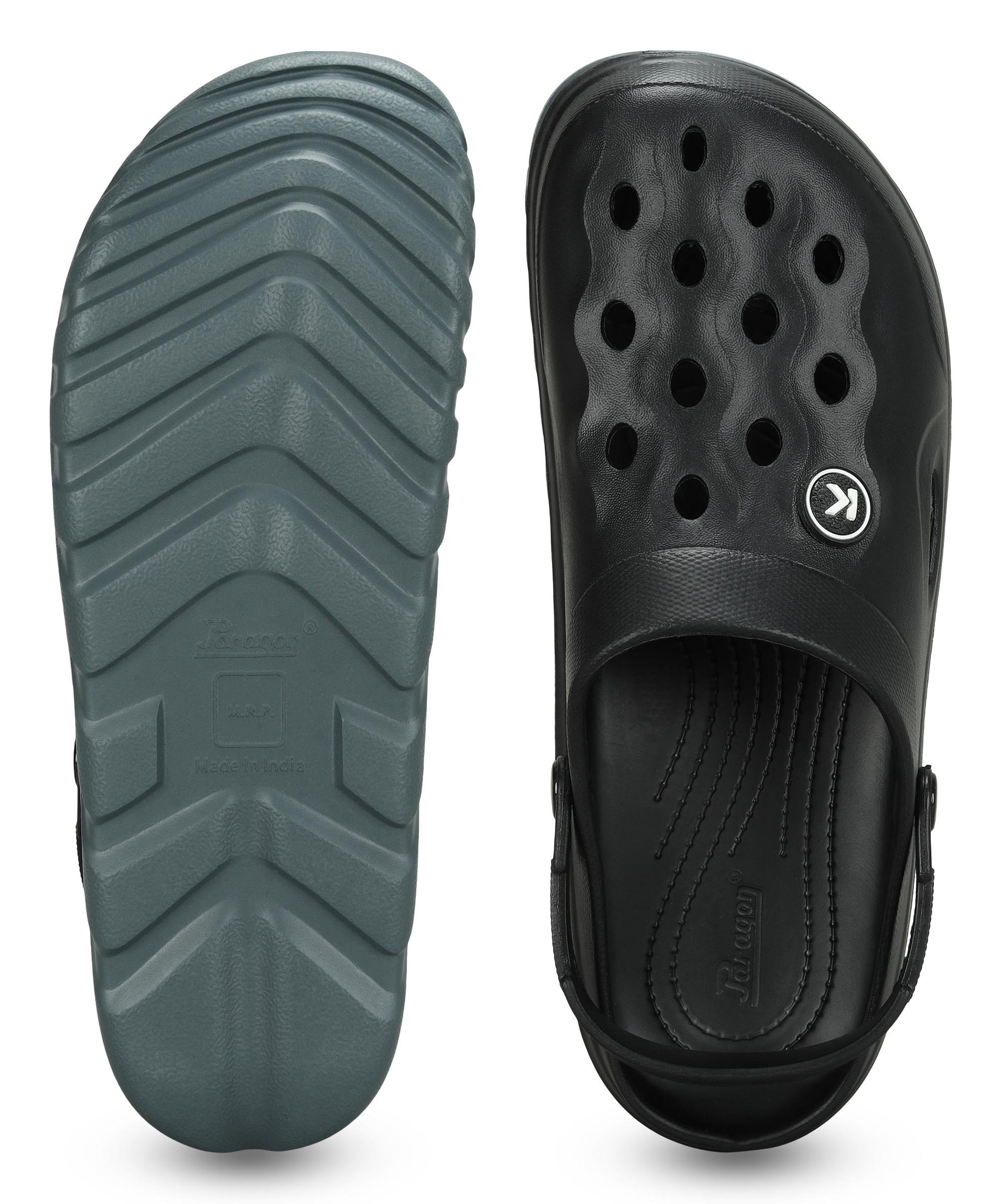 Paragon Men's Black Clogs | Daily wear, Lightweight & Durable