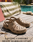 Eeken Men Clogs Comfortable Lightweight Back Strap for Daily and Outdoor Use
