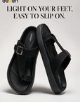 Eeken Men Sandals Lightweight Slip On Toe Posts All day Comfort