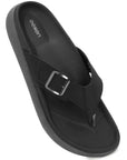 Eeken Men Sandals with Buckle Strap Lightweight Comfortable Slip On For Casual Daily Outdoor Use