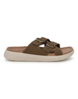 Eeken Men Sandals Comfortable Dual Buckle Cross Strap for Daily Casual and Outdoor Use