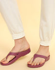 Women' Mauve Slippers | Comfortable Flip Flops for Everyday Use