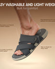 Paragon Men’s Slip-On Sandals | Stylish & Lightweight with Synthetic Upper