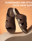 Paragon Men’s Slip-On Sandals | Stylish & Lightweight with Synthetic Upper