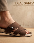 Paragon Men’s Slip-On Sandals | Stylish & Lightweight with Synthetic Upper