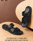 Eeken Men Comfort Sandals Double Buckle Leightweight Slip On for Casual Daily use
