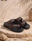 Eeken Men Comfort Sandals Double Buckle Leightweight Slip On for Casual Daily use
