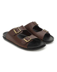 Eeken Men Sandals Comfortable Dual Buckle for Daily Casual and Outdoor Use