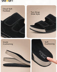 Eeken Men Sandals Comfortable Easy Slip On Velcro Strap for Daily Use