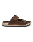 Eeken Men Sandals Velcro Strap Casual Slip On For Daily Use with Cushioned Footbed