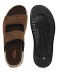 Eeken Men Sandals Velcro Strap Casual Slip On For Daily Use with Cushioned Footbed