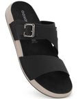 Eeken Men Sandals Comfortable Dual Strap Adjustable Buckle for Daily Casual and Outdoor Use