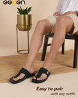 Eeken Men Casual Sandals Comfortable Footbed | Toe Post Slip On | Premium|Lightweight for Daily Use | Slip Resistent | Water repellent
