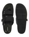 Eeken Men Casual Sandals Soft Footbed | Toe Ring Buckle Strap Slip On | Sleek Dual Strap styling for Daily Outdoor Use