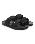 Eeken Men Casual Sandals Soft Footbed | Toe Ring Buckle Strap Slip On | Sleek Dual Strap styling for Daily Outdoor Use