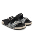 Eeken Women Sandals Dual Buckle Lightweight Stylish Daily Wear