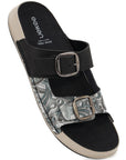 Eeken Women Sandals Dual Buckle Lightweight Stylish Daily Wear