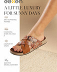 Eeken Women Lightweight Stylish Cross Strap Sandals
