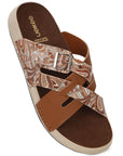 Eeken Women Lightweight Stylish Cross Strap Sandals