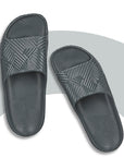 Paragon EVK10924G Men's Waterproof Grey Sliders with Comfortable Sole