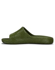 Paragon EVK10924G Men's Waterproof Olive Sliders with Comfortable Sole