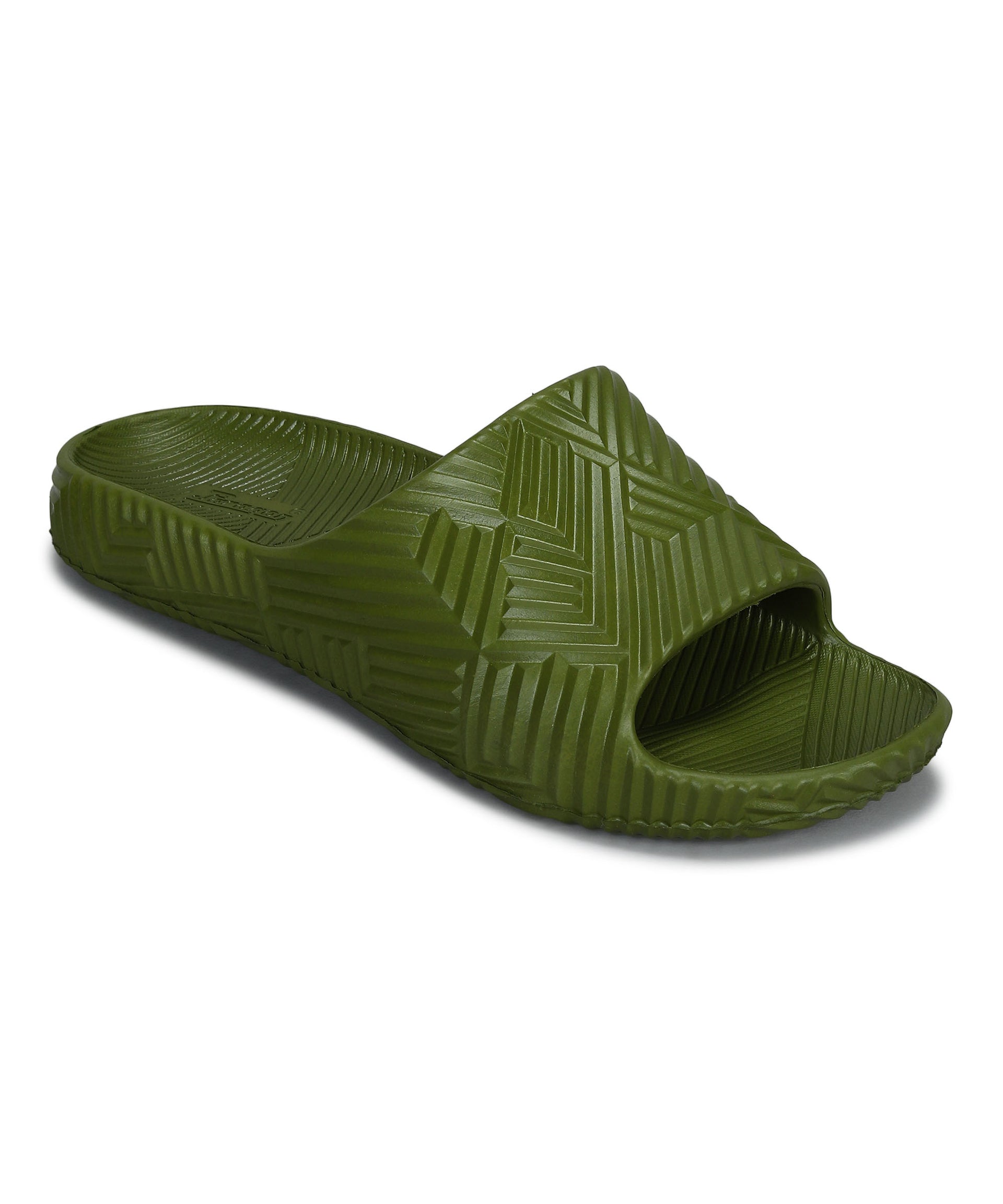 Paragon EVK10924G Men's Waterproof Olive Sliders with Comfortable Sole