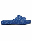 Paragon EVK10924G Men's Waterproof Blue Sliders with Comfortable Sole