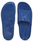 Paragon EVK10924G Men's Waterproof Blue Sliders with Comfortable Sole