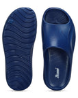 Paragon EVK10926G Men's Waterproof Blue Sliders with Comfortable Sole
