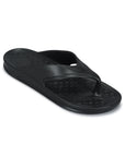 Paragon Men's Black Slippers | Comfortable Everyday Use Slippers