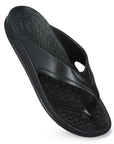 Paragon Men's Black Slippers | Comfortable Everyday Use Slippers