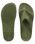 Paragon Men's Olive Green Slippers | Comfortable Everyday Use Slippers