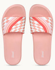 Paragon Women's Peach Sliders with Cushioned Sole for Everyday Use