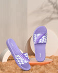 Paragon Women's Purple Sliders with Cushioned Sole for Everyday Use