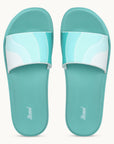 Paragon Women's Ice Green Sliders with Cushioned Sole for Everyday Use