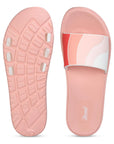 Paragon Women's Peach Sliders with Cushioned Sole for Everyday Use