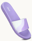 Paragon Women's Purple Sliders with Cushioned Sole for Everyday Use