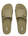 Paragon Men's Beige Sliders with Comfortable & Durable Sole