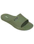 Paragon Men's Olive Green Sliders with Comfortable & Durable Sole